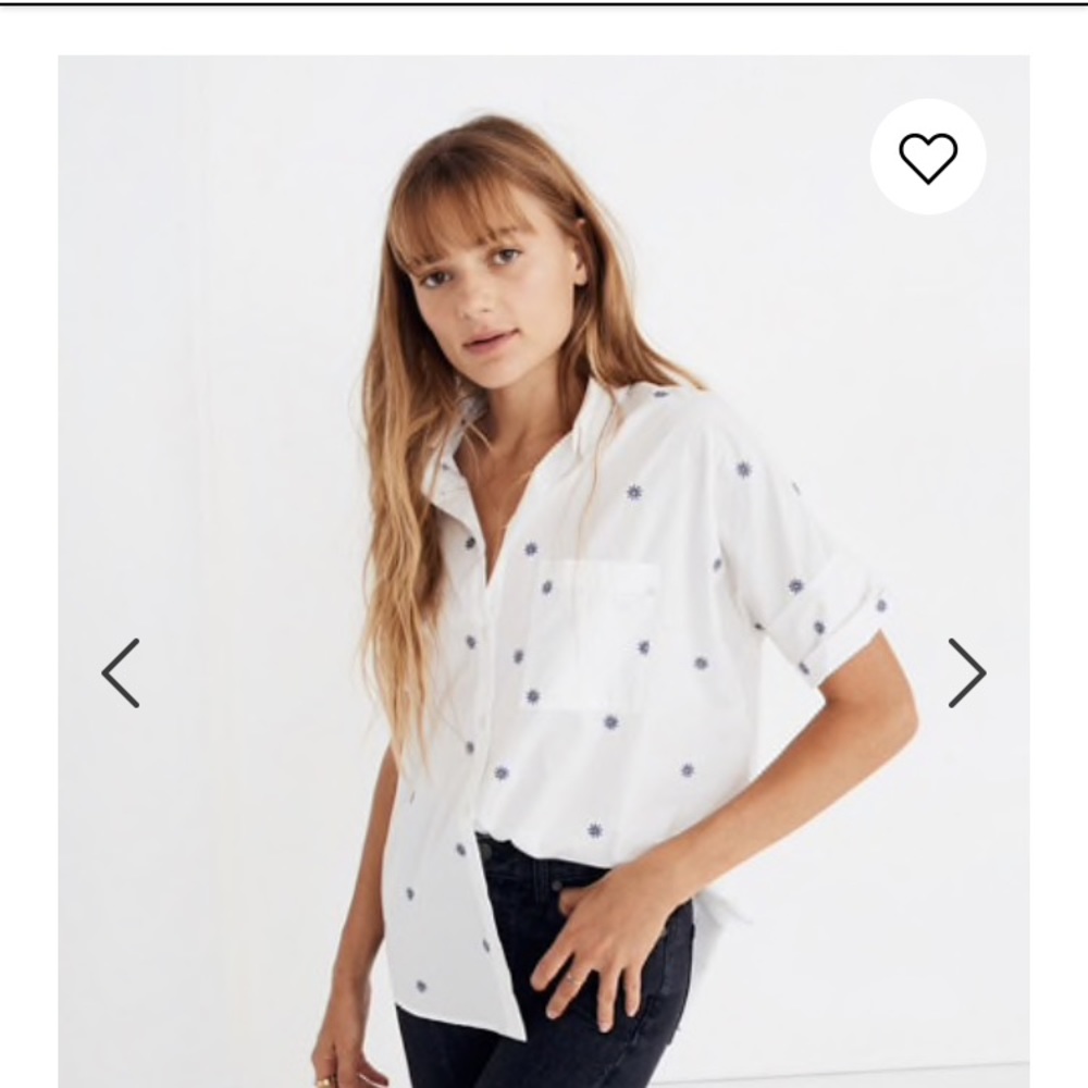 Madewell embroidered courier shirt